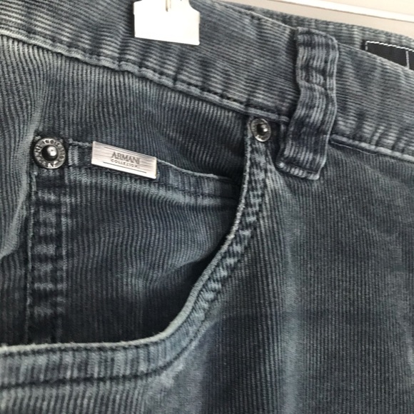Armani Dark Teal Blue Corduroy Pants - Picture 4 of 8